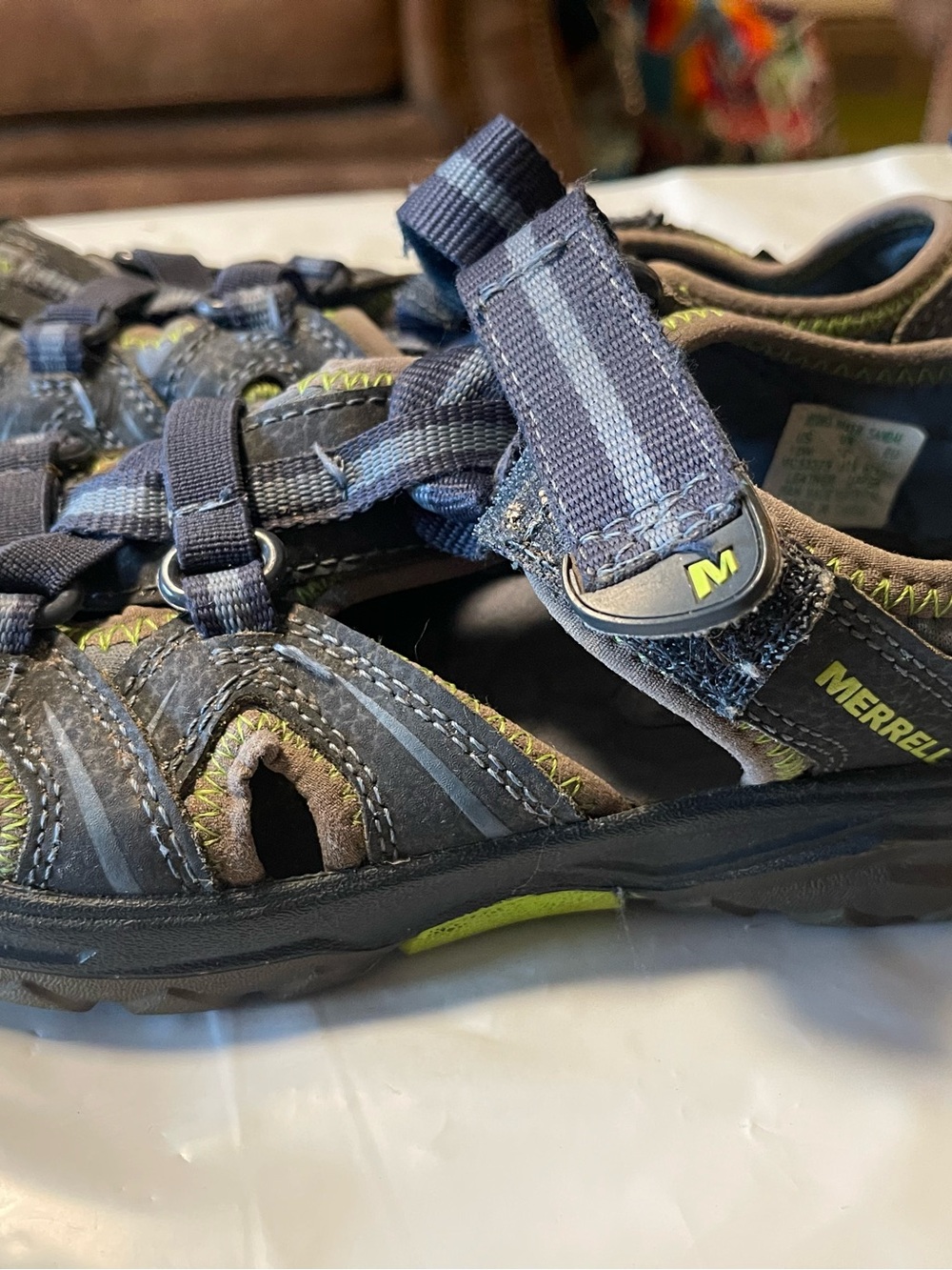 Merrell Hydro Hiker Sandal Blue Youth Size 12W